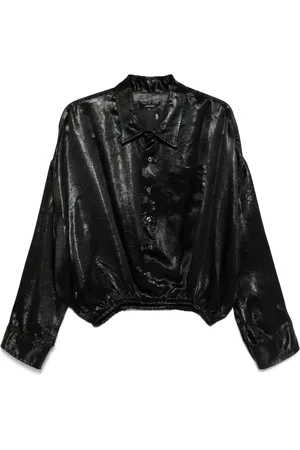 R13 Camicia con design a incrocio