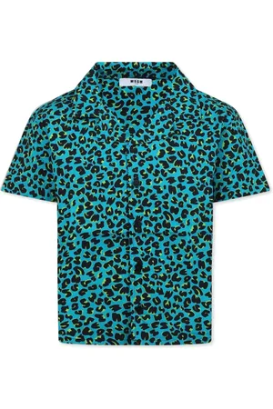 Msgm Camicia leopardata