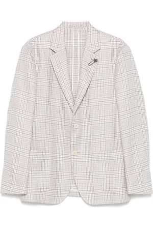 LARDINI Blazer con motivo pied-de-poule
