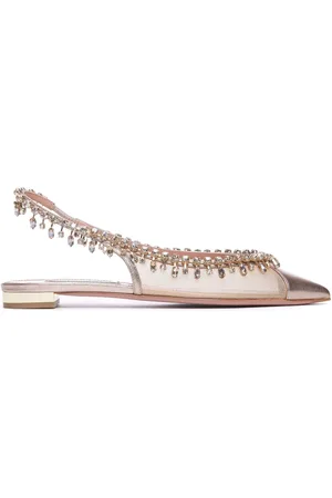 Aquazzura Ballerine Temptation Crystal