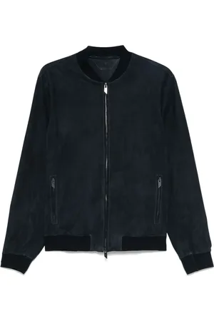 SALVATORE SANTORO Bomber in pelle scamosciata