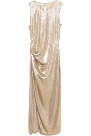 Patrizia Pepe Abito midi con effetto metallizzato