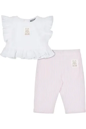 Moschino Set pantaloni con applicazione logo