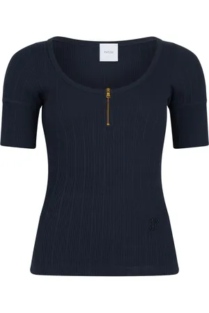 Patou T-shirt con scollo ampio