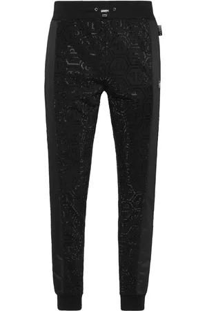 Philipp Plein Pantaloni sportivi Inserts Monogram Strass