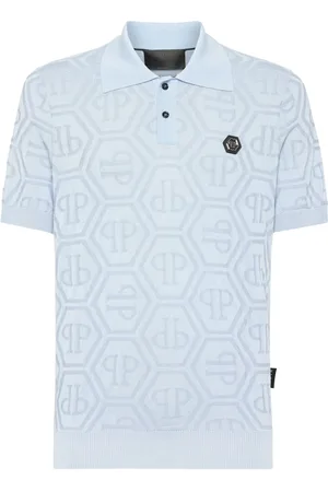 Philipp Plein Polo con monogramma jacquard