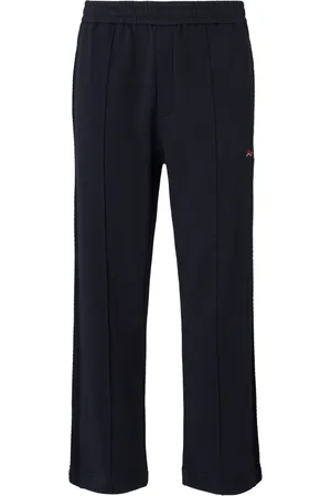 Missoni Pantaloni sportivi in cotone con ricamo a zigzag