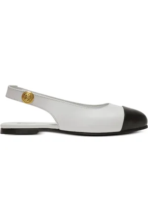 Balmain Ballerine bicolore in pelle