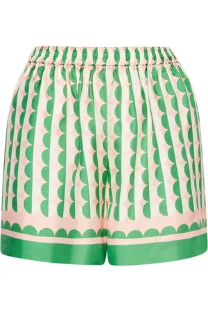 Oscar de la Renta Shorts con motivo geometrico