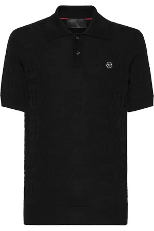 Philipp Plein Polo con monogramma jacquard