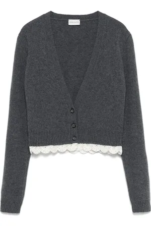 MAGDA BUTRYM Cardigan in cashmere con pizzo