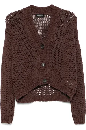 Roberto Collina Cardigan in maglia traforata