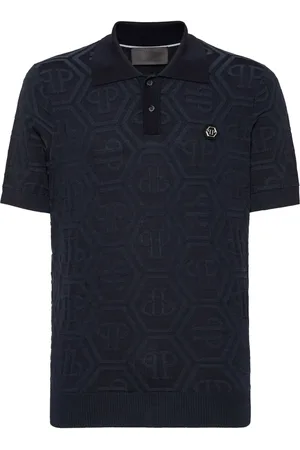Philipp Plein Polo con monogramma jacquard
