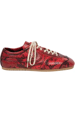 DRIES VAN NOTEN Sneakers in pelle effetto pelle di serpente