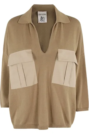 SEMICOUTURE Top in cotone lavorato a maglia