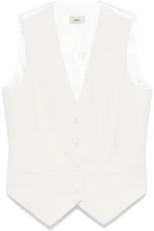 HERNO Gilet con logo jacquard