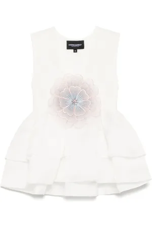 Cynthia Rowley Top a fiori in organza