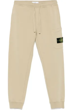 Stone Island Pantaloni sportivi con applicazione Compass