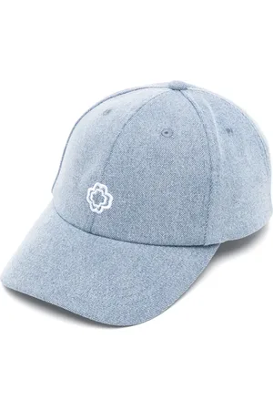 Maje Cappello da baseball denim con logo