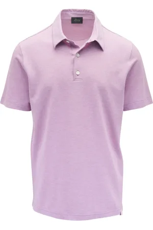 BRIONI Polo in cotone con ricamo logo