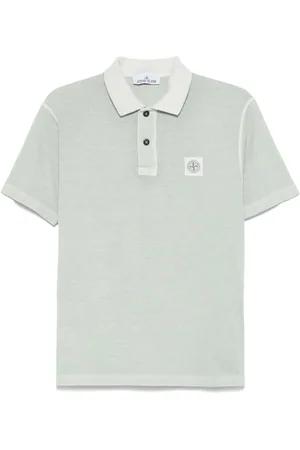 Stone Island Polo con applicazione Compass