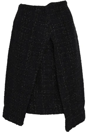 Gloria Coelho Gonna in tweed con pieghe