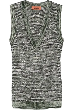 Missoni Canotta in maglia con paillettes