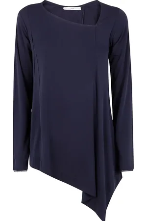 High Blusa asimmetrica