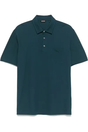 Ermenegildo Zegna Polo in cotone con ricamo logo