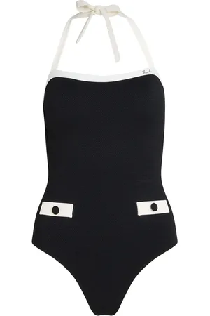 Karl Lagerfeld Costume intero con bordo a contrasto