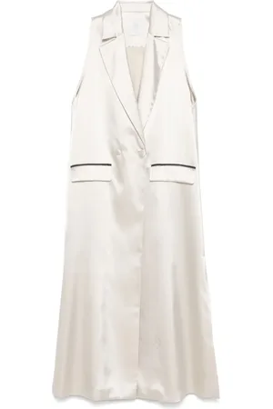 ELEVENTY Cappotto monopetto in raso