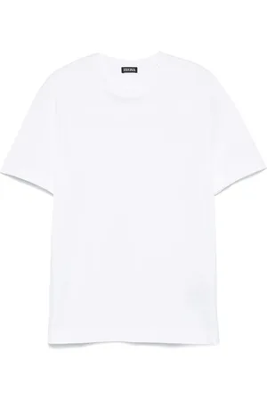 Ermenegildo Zegna T-shirt con logo ricamato