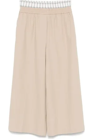 Loewe Pantaloni crop in cotone