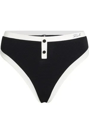 Karl Lagerfeld Slip bikini con finitura a contrasto