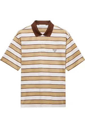 Prada Polo in cotone con ricamo logo