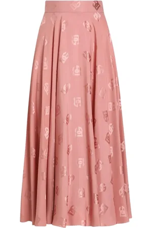 Dolce & Gabbana Gonna midi con monogramma