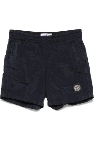 Stone Island Costume da bagno con applicazione Compass