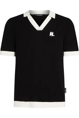 Karl Lagerfeld Polo con dettagli a contrasto