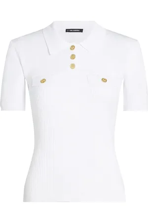 Karl Lagerfeld Polo con bottoni logati