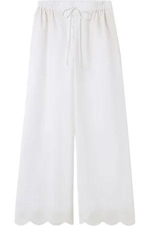 Claudie Pierlot Pantaloni a palazzo in pizzo sangallo