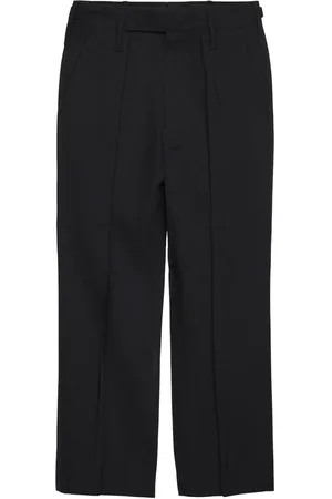 Prada Pantaloni dritti in seta e mohair