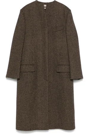 Hermès Cappotto con motivo pied-de-poule anni 2000
