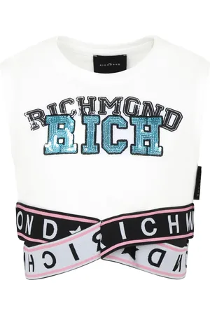 John Richmond T-shirt con dettaglio incrociato