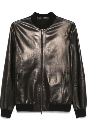 SALVATORE SANTORO Bomber in pelle