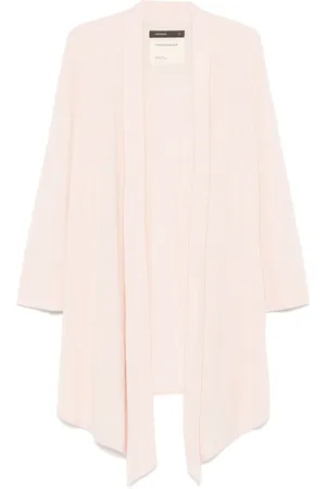 Frenckenberger Cardigan lungo in maglia fine