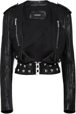 Dsquared2 Giacca crop in pelle