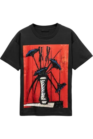 Prada T-shirt n jersey con stampa