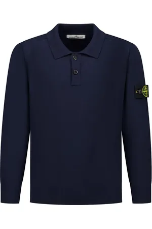 Stone Island Polo con applicazione Compass