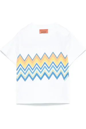 Missoni T-shirt con stampa a zigzag