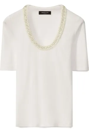 Fabiana Filippi Top con ricamo sullo scollo